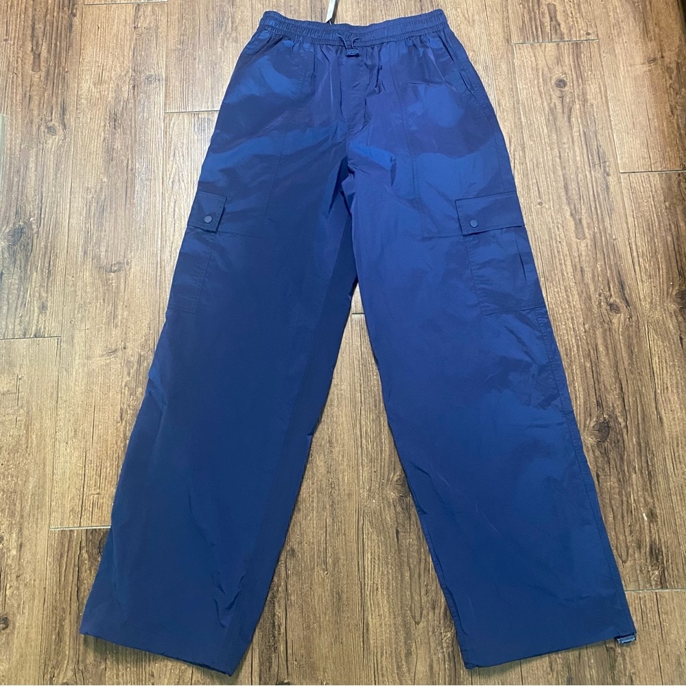 PINK Victoria's Secret Navy Wide-Leg Track Pants